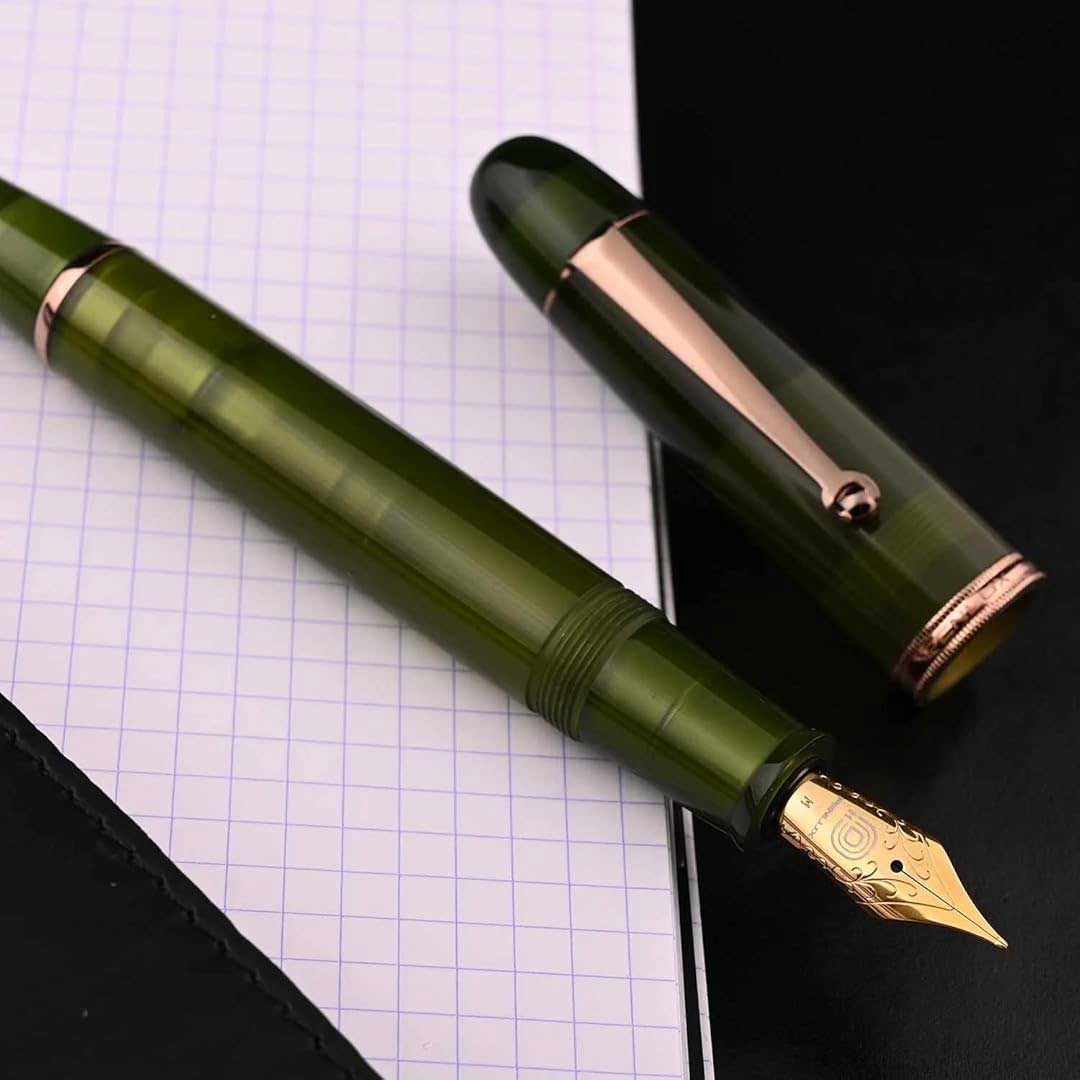 Penlux | Masterpiece Grande | Fountain Pen | Rain Forest | Green | Piston Filling Penlux