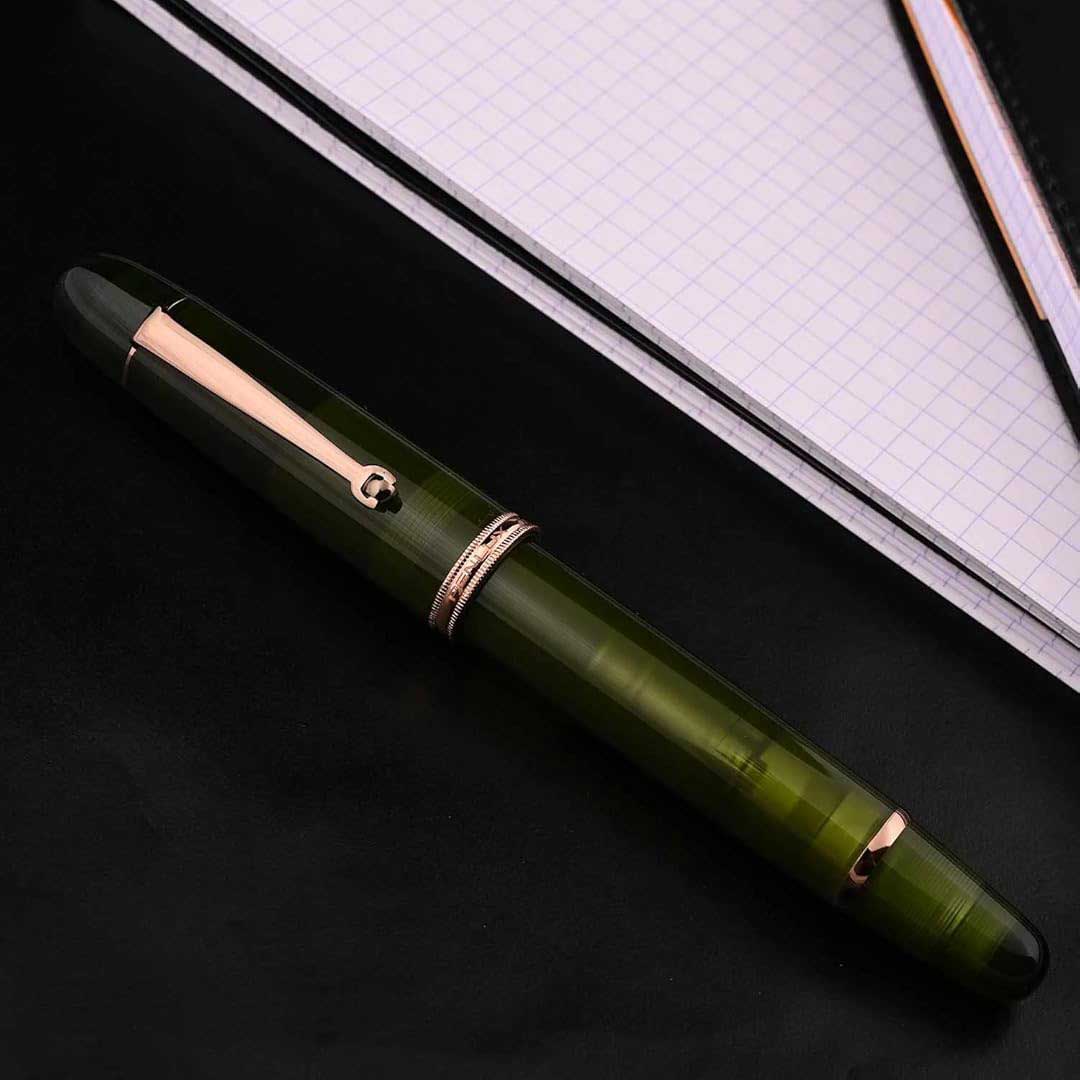 Penlux | Masterpiece Grande | Fountain Pen | Rain Forest | Green | Piston Filling Penlux
