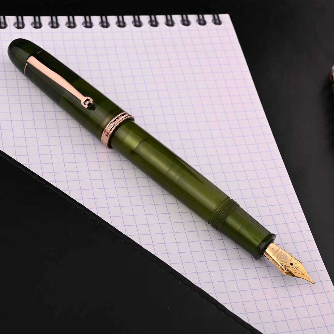 Penlux | Masterpiece Grande | Fountain Pen | Rain Forest | Green | Piston Filling Penlux