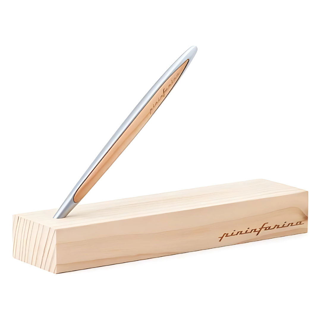 Pininfarina | Cambiano | Cedarwood | Classic Ethergraf  metal alloy tip | Solid Wood Desk Stand Pininfarina