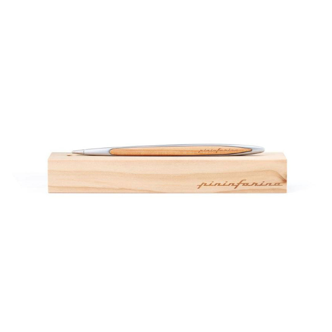 Pininfarina | Cambiano | Cedarwood | Classic Ethergraf  metal alloy tip | Solid Wood Desk Stand Pininfarina