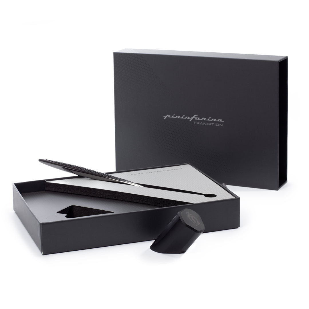 Pininfarina | Cambiano Transitions | Black | Ballpoint | Inclined Desk Stand Pininfarina