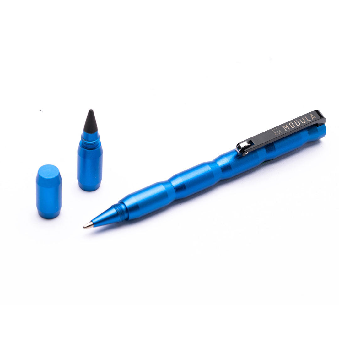 Pininfarina | Forever Modula | Aluminum | GrafeeX Tip Pencil & Ballpoint Pen | Blue Pininfarina