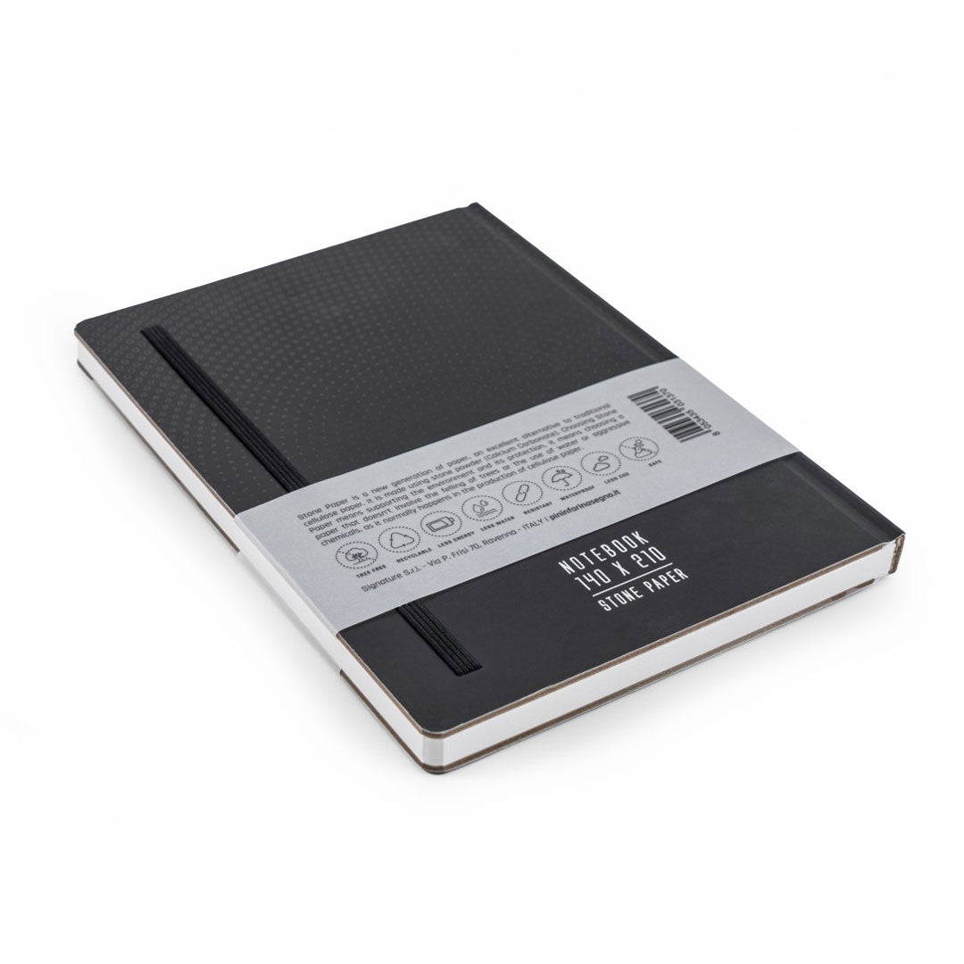 Pininfarina | Notes | Stone Paper Flexi Black | Ruled Pininfarina