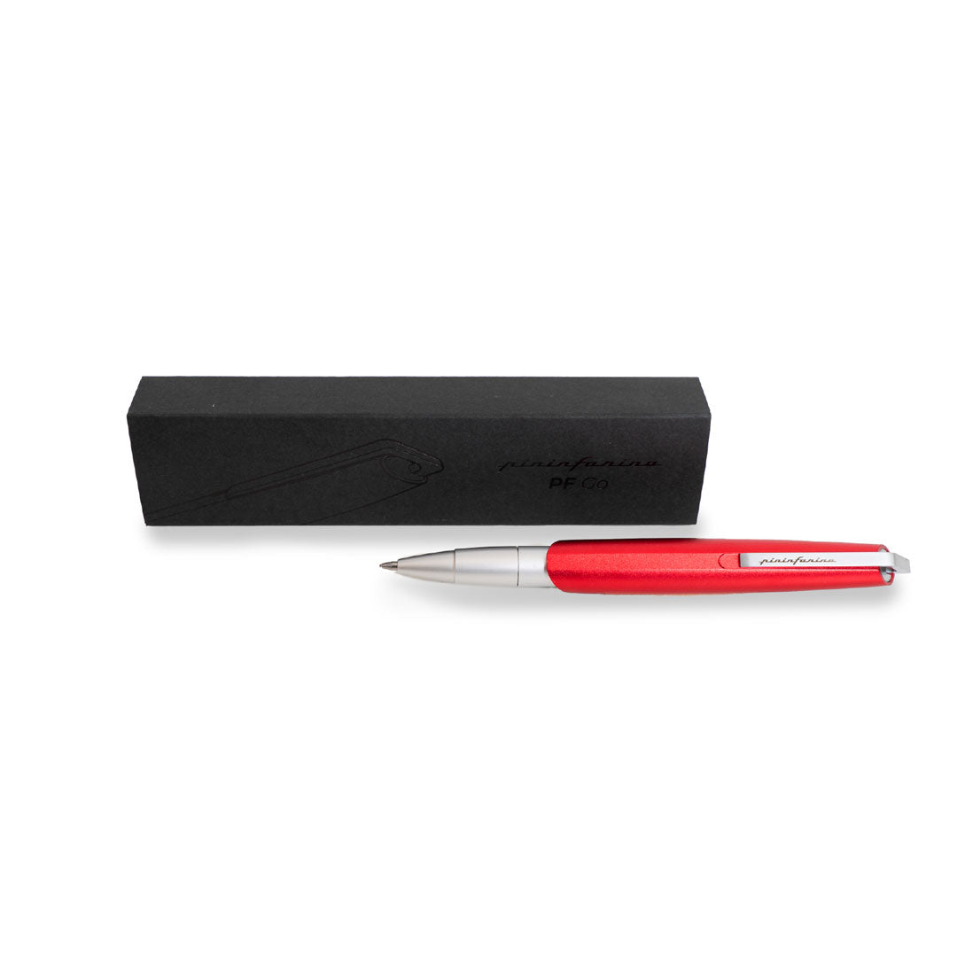 Pininfarina | Pf Go Red | Retractable Twist Mechanismn Ballpoint Pen Pininfarina