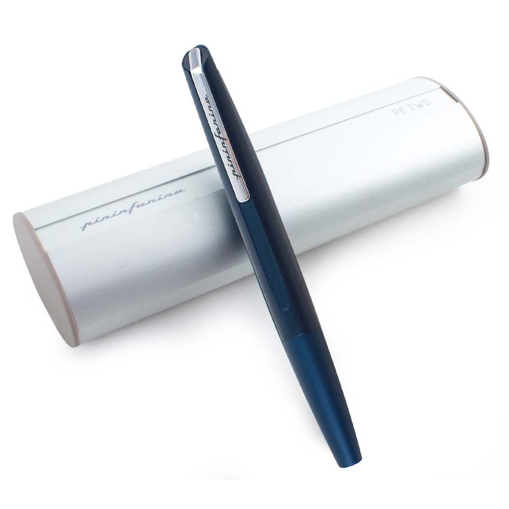 Pininfarina | Pf Two  Dark Blue | Retractable Ballpoint Pen with Twist Mechanism Pininfarina