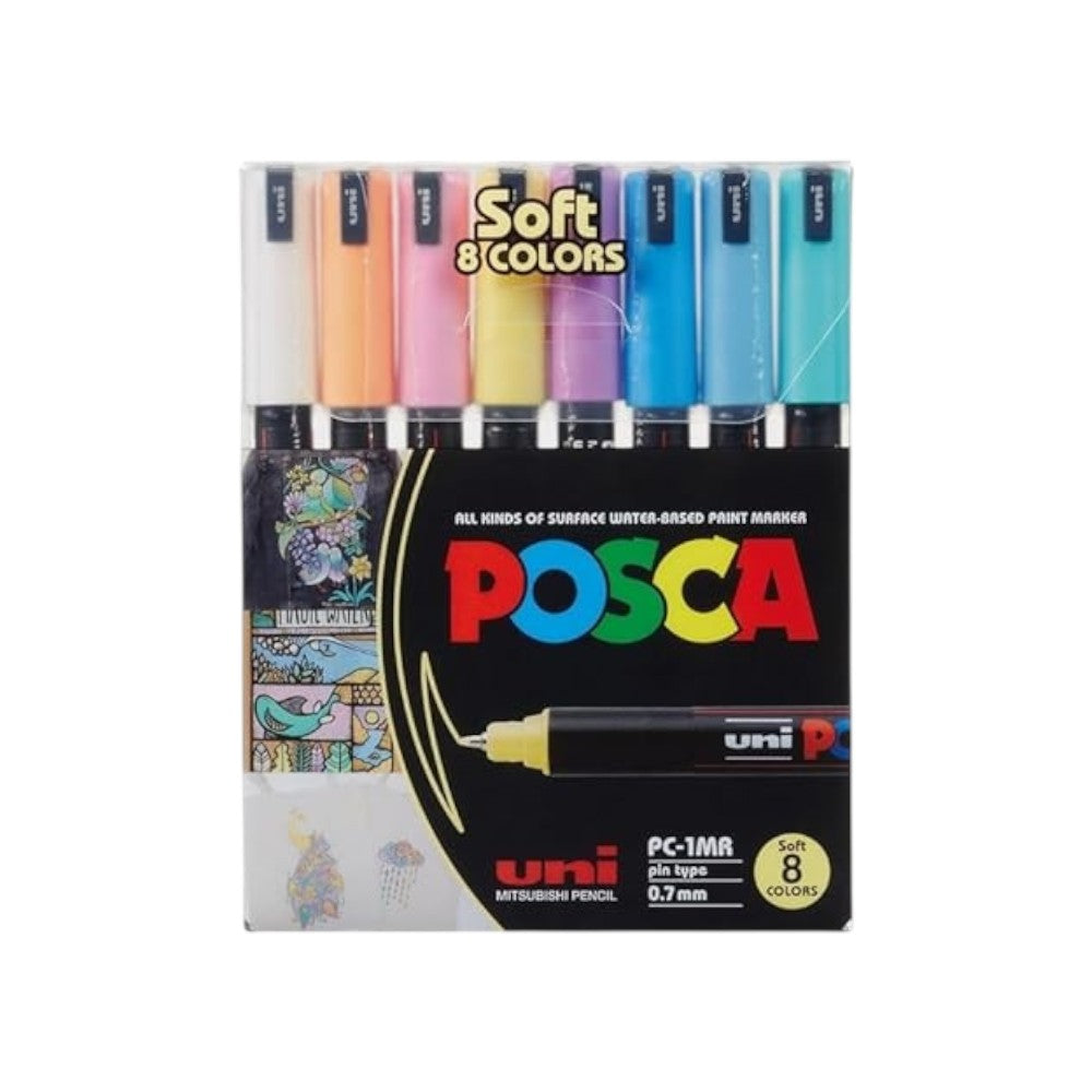 Posca Paint Marker Set - Water-Based - 1MR, 3M, 5M Tips - Choose Pack