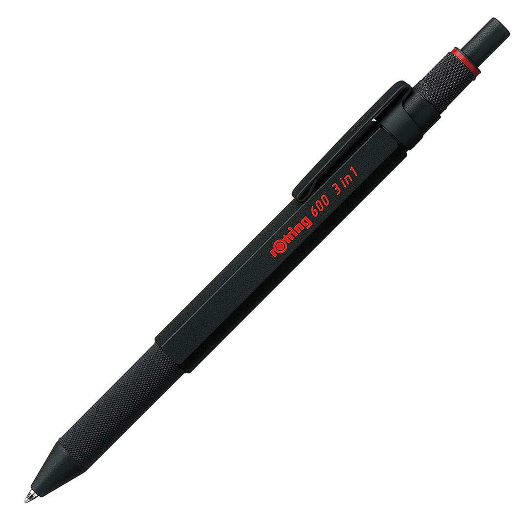 Rotring | 600 Pen And Mechanical Pencil | 3-in-1 | Black Rotring