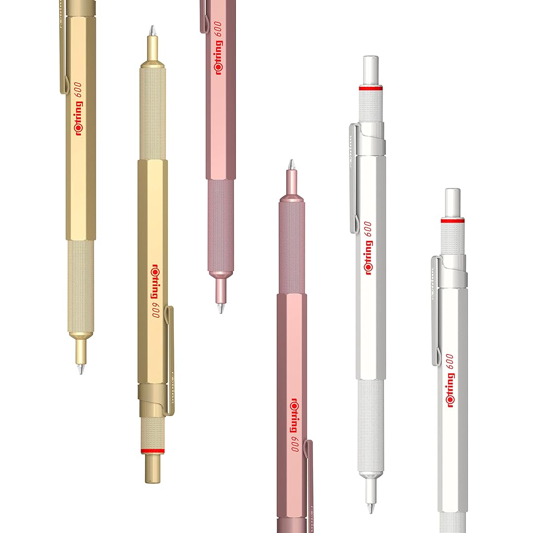 Rotring | 600 Series | Ballpoint Pen | Medium | Rose Gold Rotring