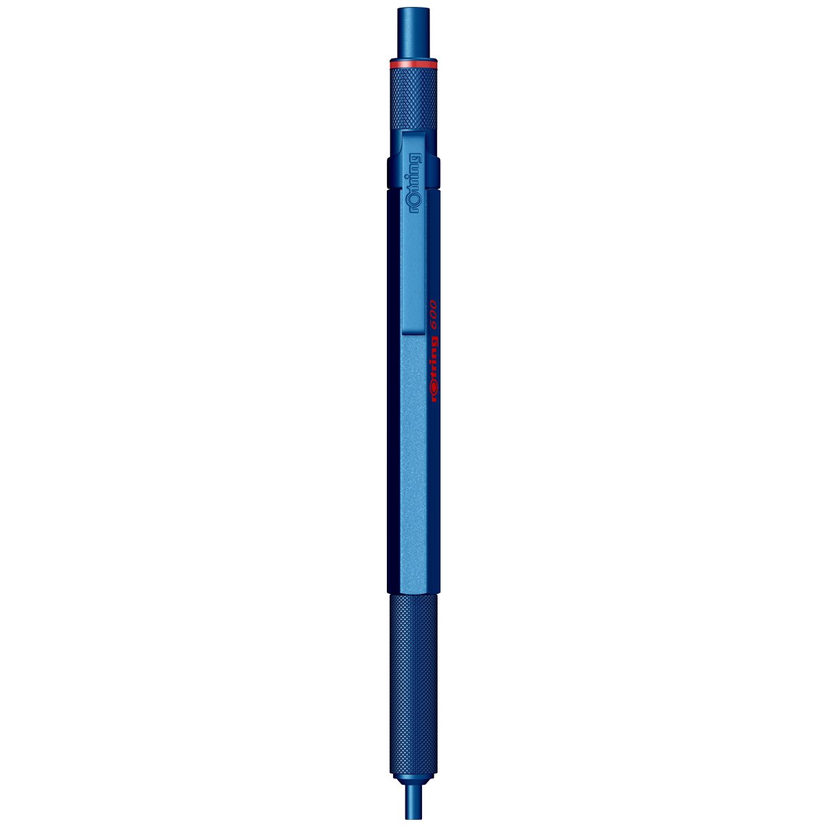 Rotring | 600 Series | Blue 1.0mm Ball Pen | Metal Body | Non-Slip | Metal Knurled Grip Rotring