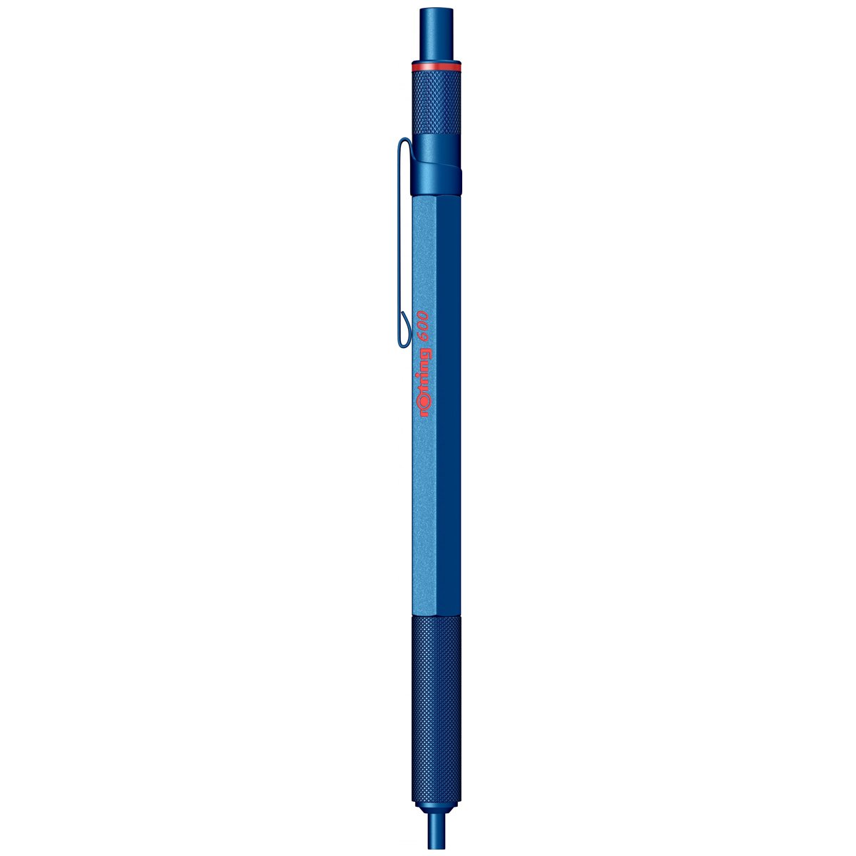 Rotring | 600 Series | Blue 1.0mm Ball Pen | Metal Body | Non-Slip | Metal Knurled Grip Rotring
