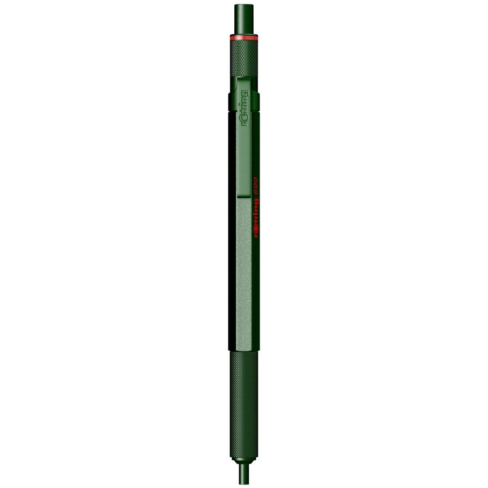 Rotring | 600 Series | Green 1.0mm Ball Pen | Metal Body | Non-Slip | Metal Knurled Grip Rotring
