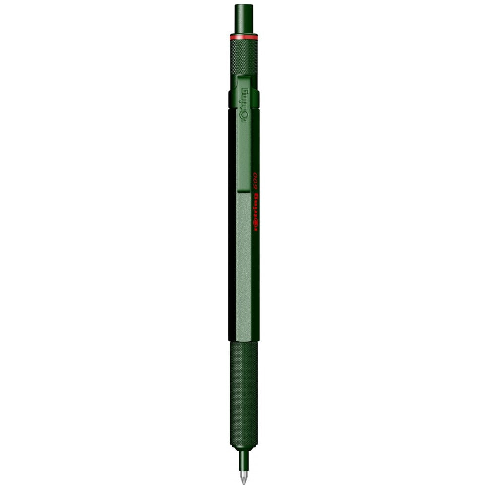 Rotring | 600 Series | Green 1.0mm Ball Pen | Metal Body | Non-Slip | Metal Knurled Grip Rotring