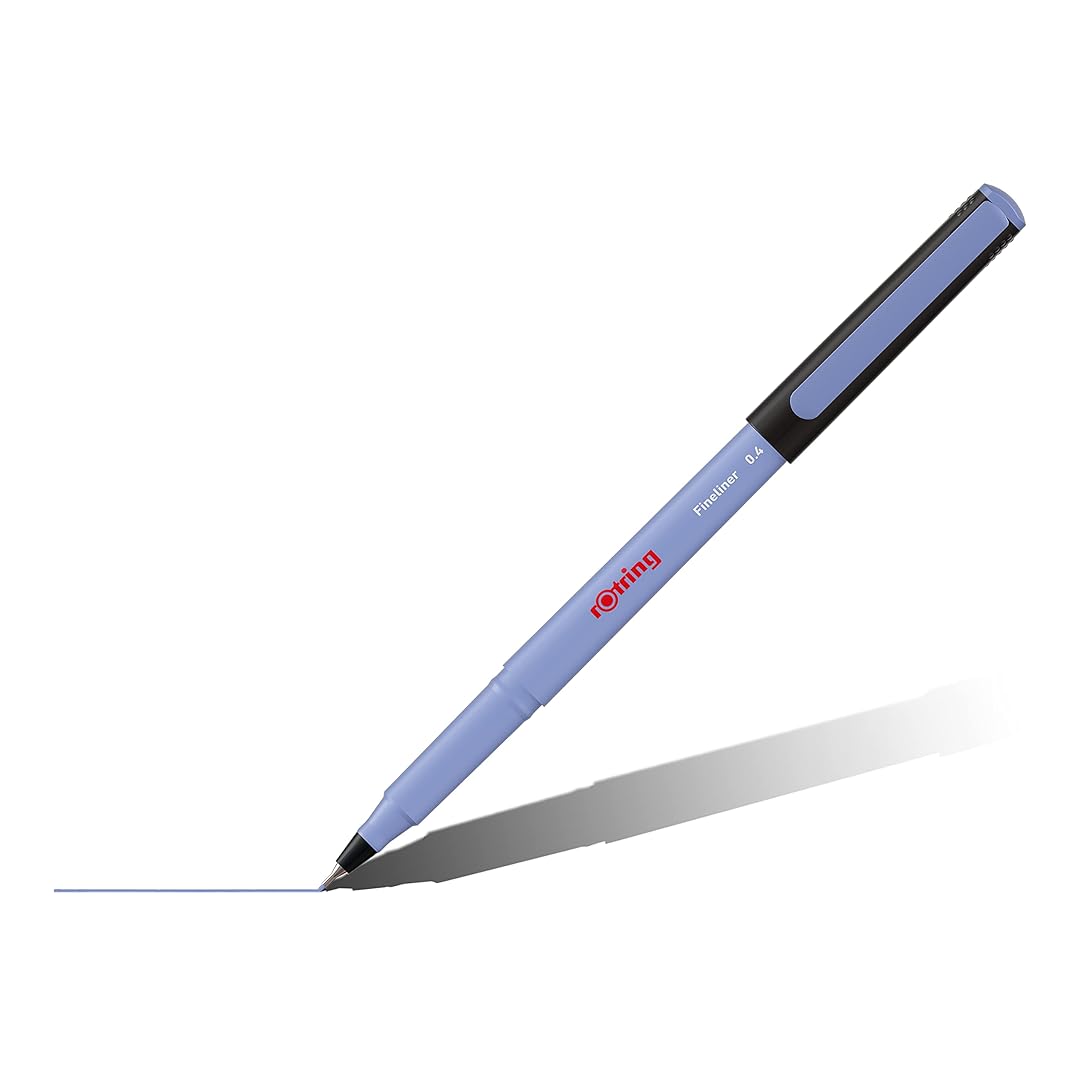 Rotring | Liner Fineliner Pens | Assorted Colours | Pack of 4 Pieces | 0.4mm Rotring