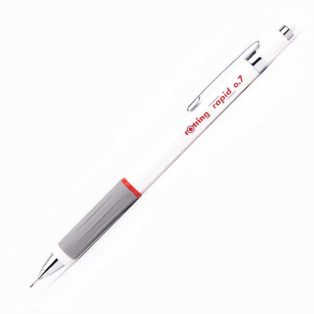 Rotring | Rapid | Mechanical Pencil | Triangular Grip | 0.7mm | White Rotring