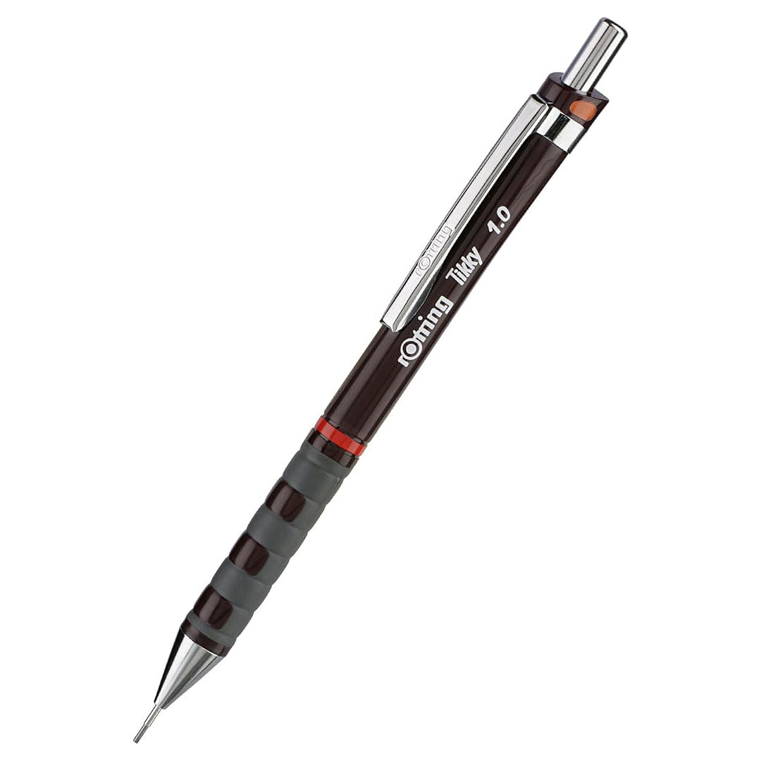 Rotring| Tikky | 1.0mm | Mechanical Clutch Lead Pencil | Burgundy Barrel Rotring
