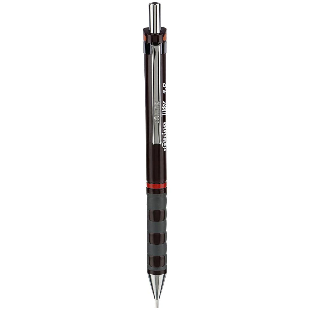 Rotring| Tikky | 1.0mm | Mechanical Clutch Lead Pencil | Burgundy Barrel Rotring