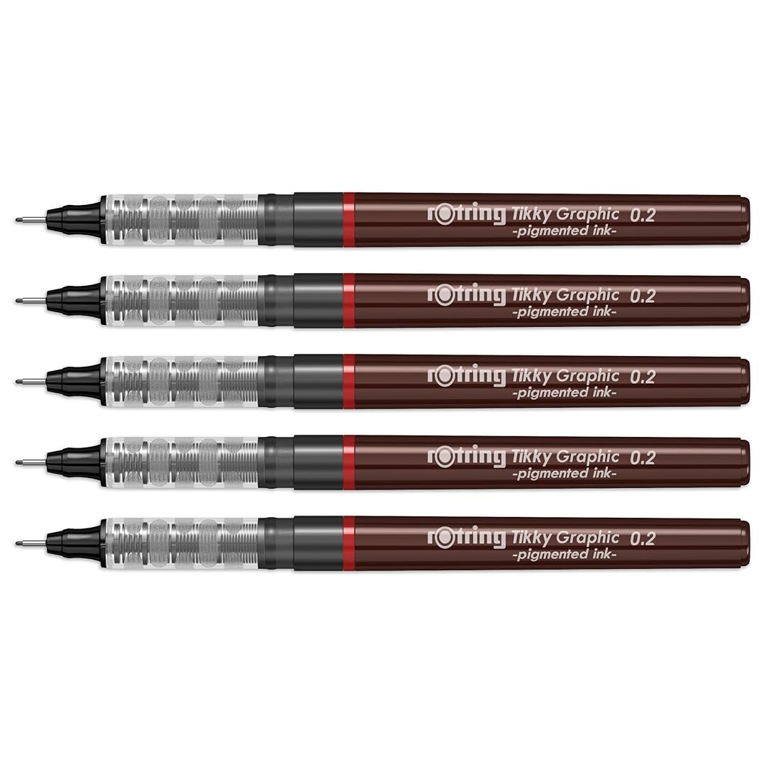 Rotring | Tikky | Graphic Fineliner Set | 0.2mm Rotring