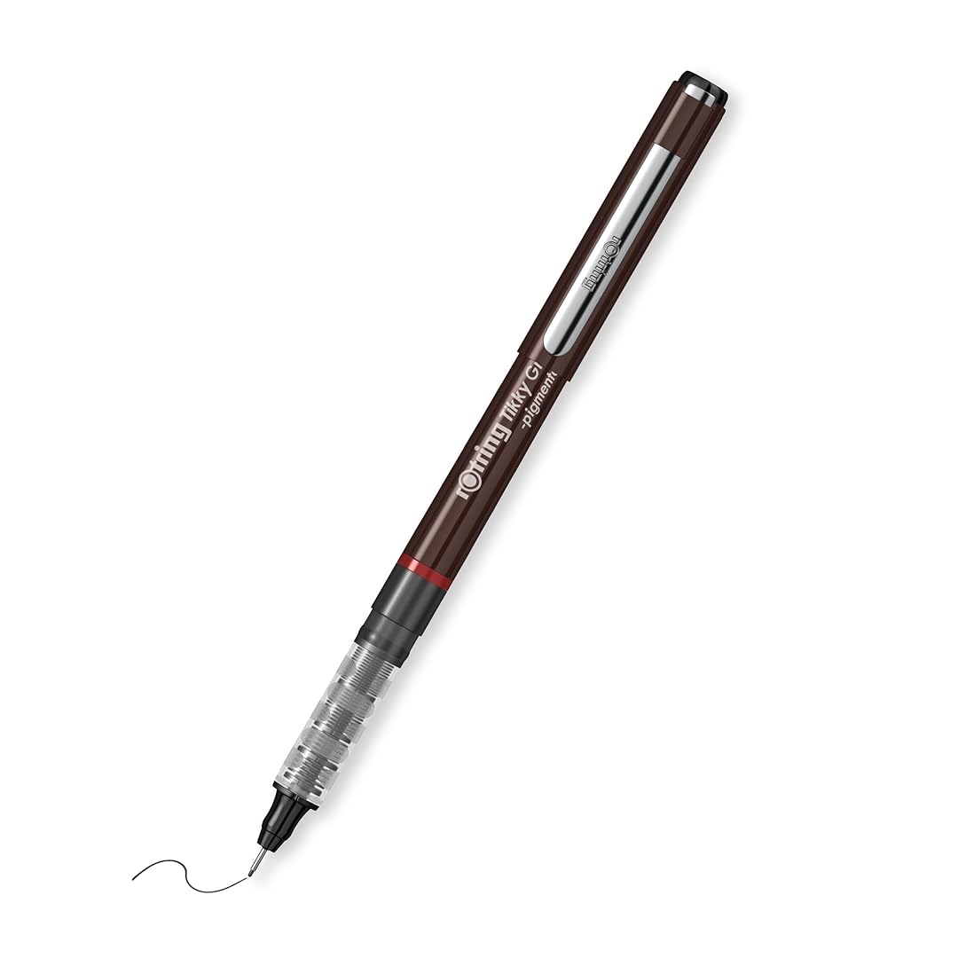 Rotring | Tikky | Graphic Fineliner | Black Pigment Lightfast | 0.1mm | 3 Pen Set Rotring