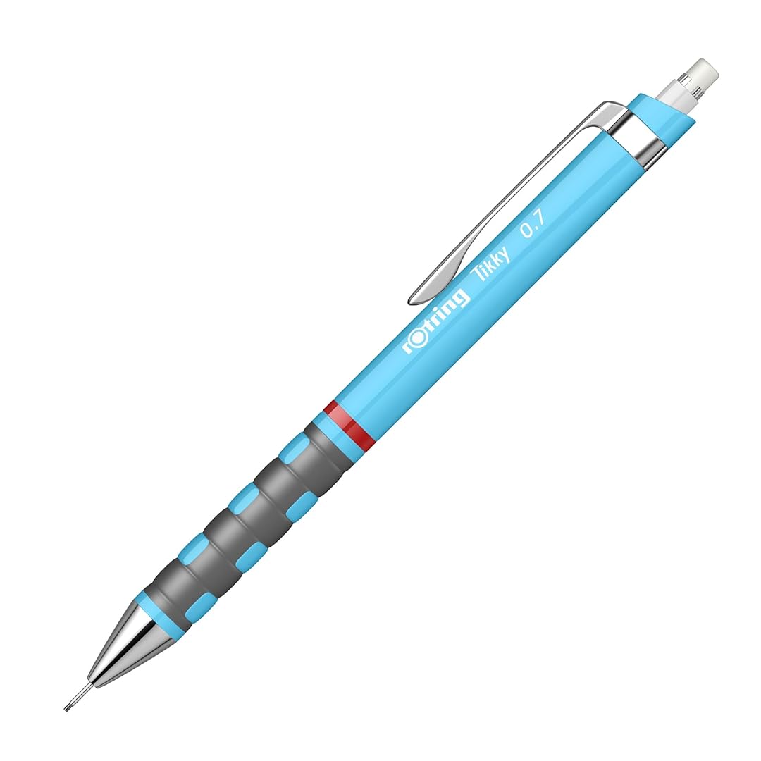 Rotring | Tikky | Mechanical Pencil | 0.7mm | Triangular Ergonomic Grip | Blue Rotring