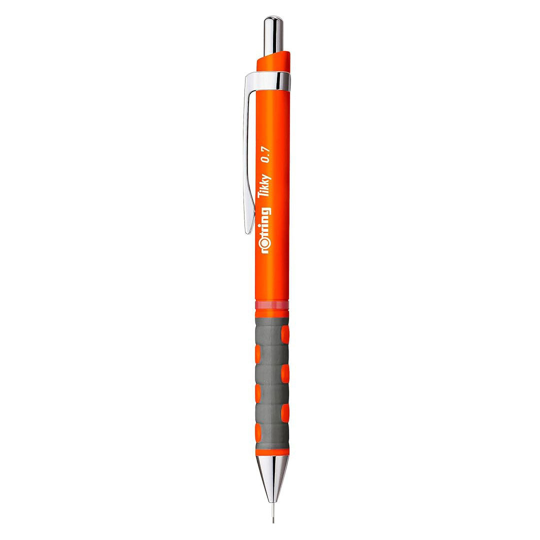 Rotring | Tikky | Mechanical Pencil | 0.7mm | Triangular Ergonomic Grip | Neon Orange Rotring