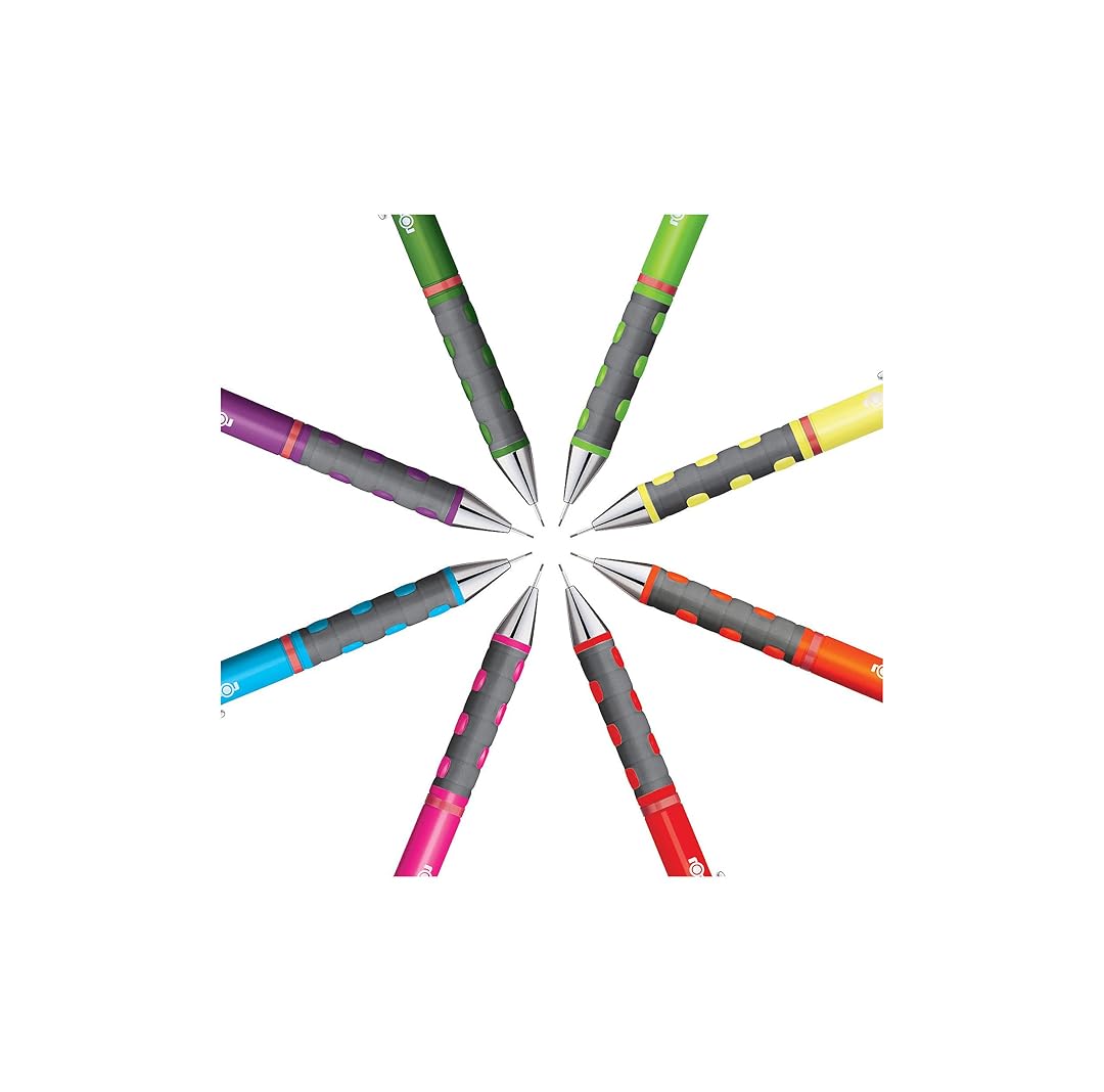 Rotring | Tikky | Mechanical Pencil | 0.7mm | Triangular Ergonomic Grip | Purple Rotring