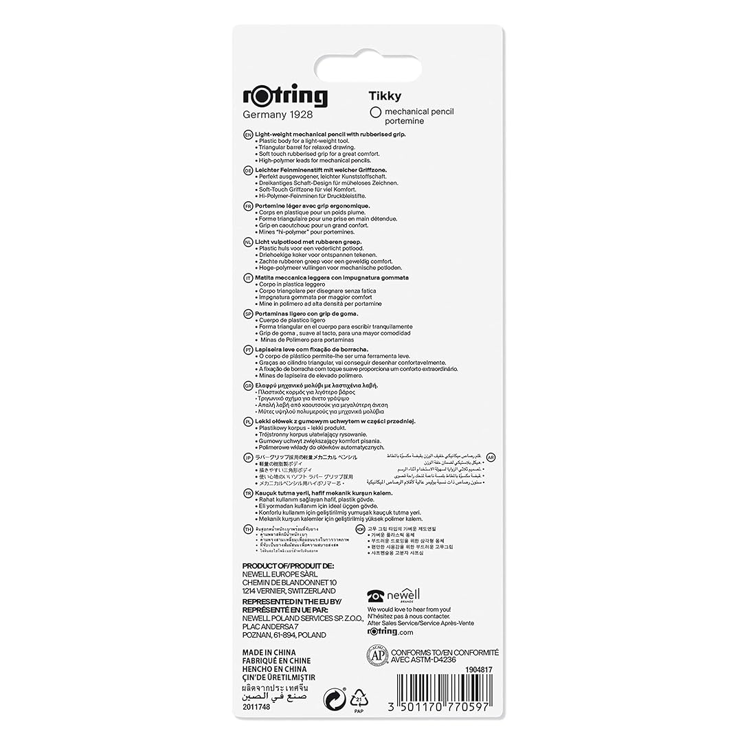 Rotring | Tikky | Mechanical Pencil Set | 0.5mm | Black Rotring