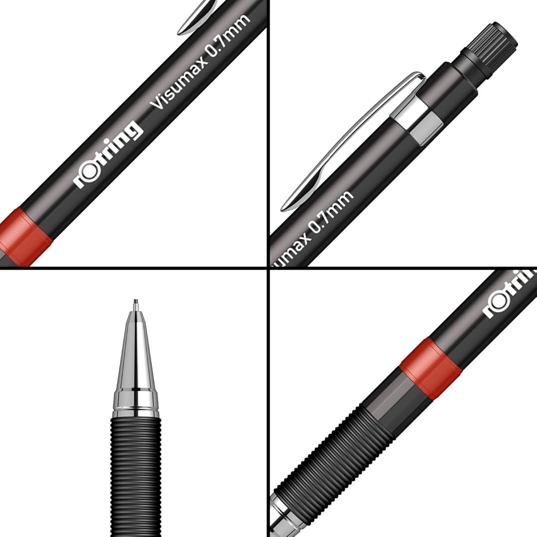 Rotring | Visumax | Mechanical Pencil | 0.7 mm | 2B Lead |  Black Rotring