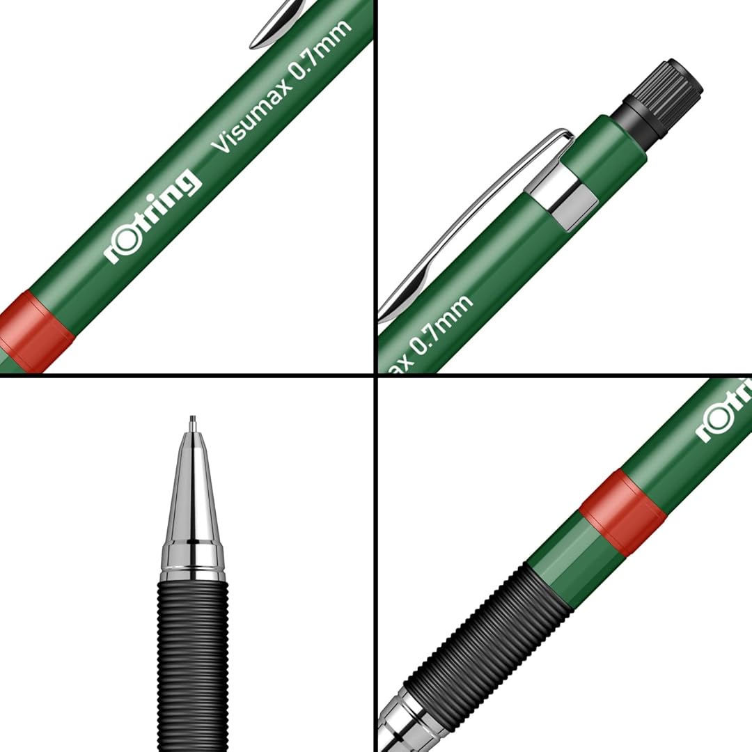 Rotring | Visumax | Mechanical Pencil | 0.7 mm | 2B Lead | Dark Green Rotring