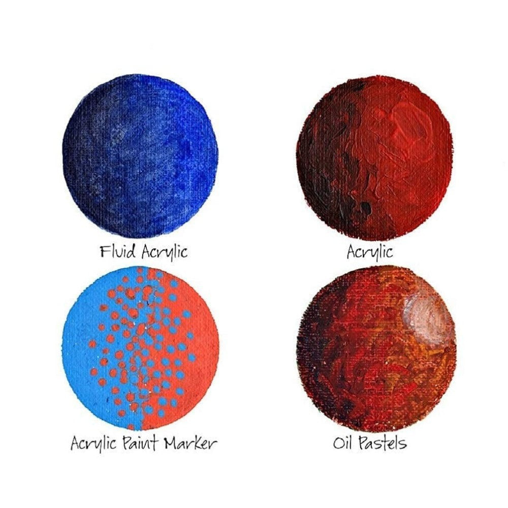 Close-up of textured surface on Roy White Canvas Pad