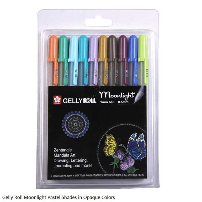 Sakura Gelly Roll Gel Pen Set - 10 Pcs