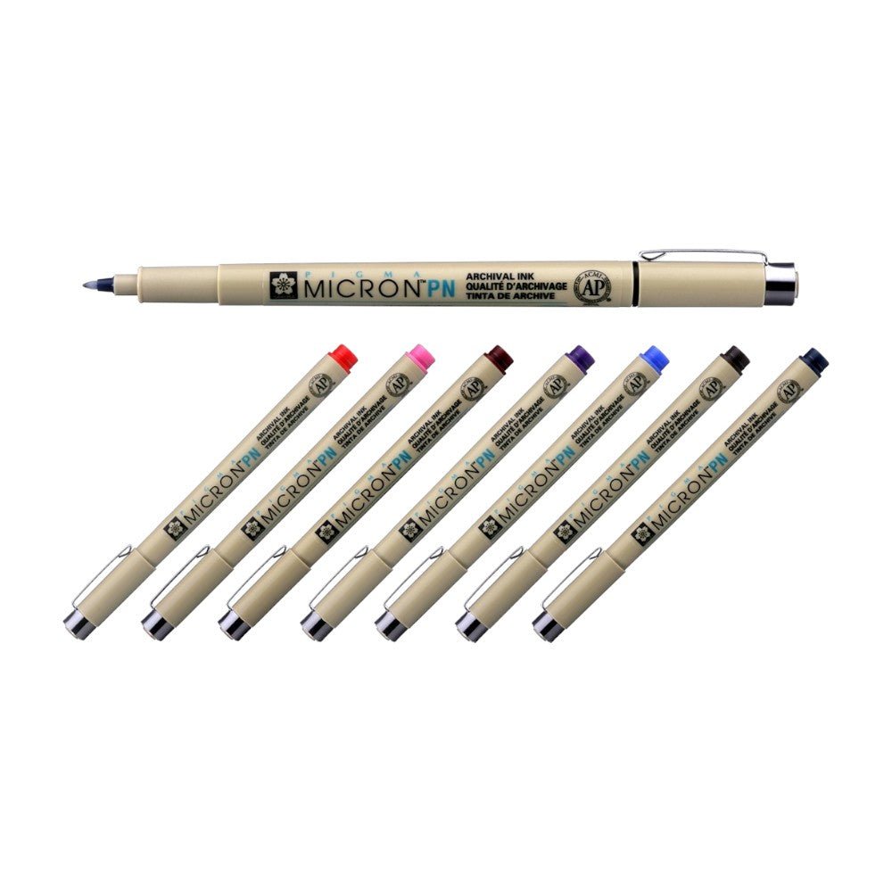 Sakura Pigma Micron Pen Set - Color Ink, Pack of 8 (Choose Nibs)