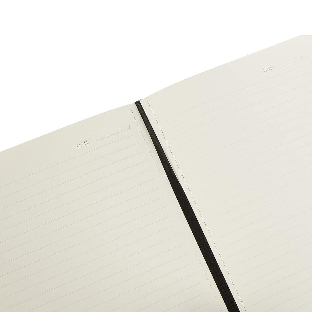Scrikss | A5 Size | Chester Blank Premium Notebook | Thermo Leather Hard Cover | 100 gsm | Ivory Paper Scrikss