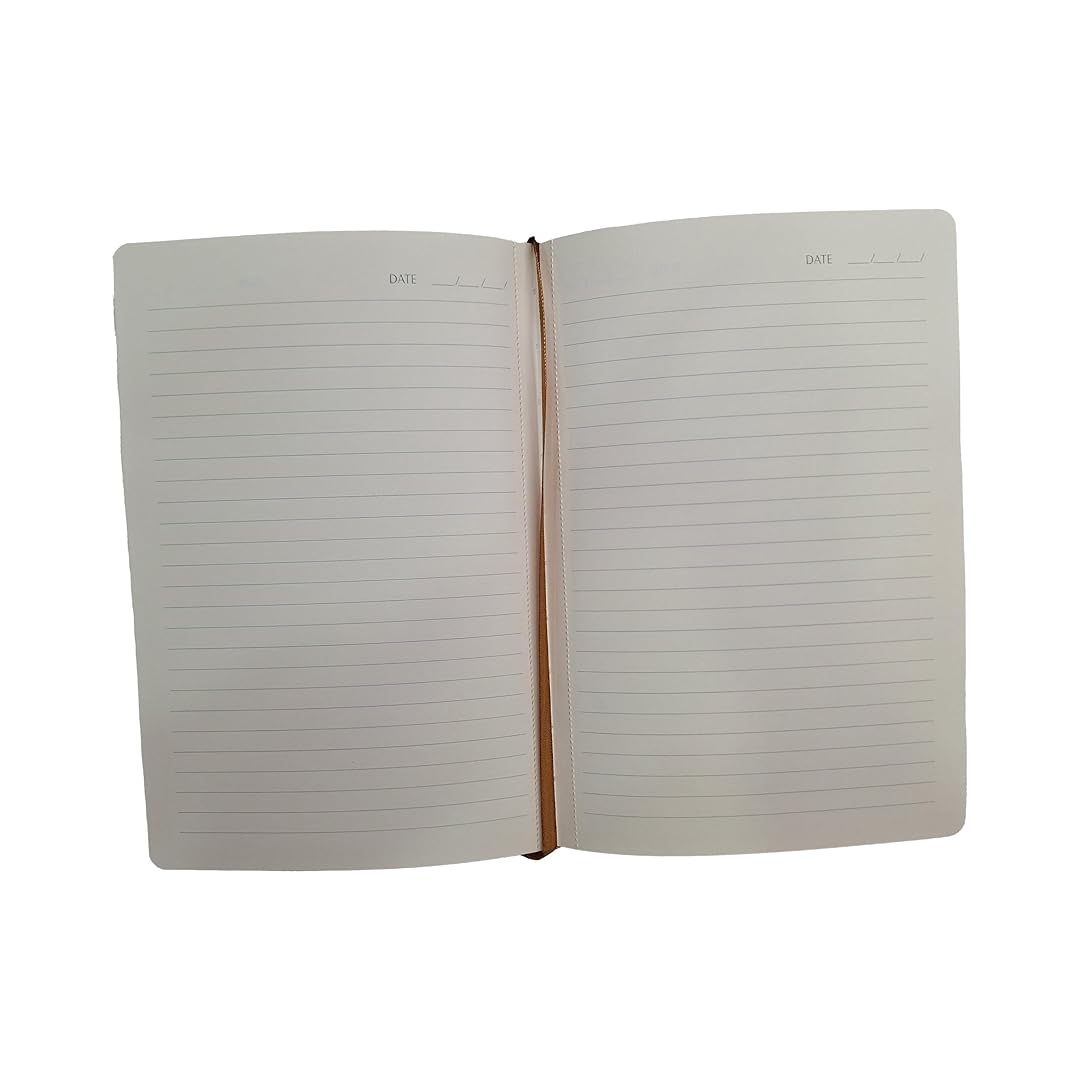Scrikss | A5 Size | Premium Notebook | Mink Faux Leather Paperback Cover | Ruled Scrikss