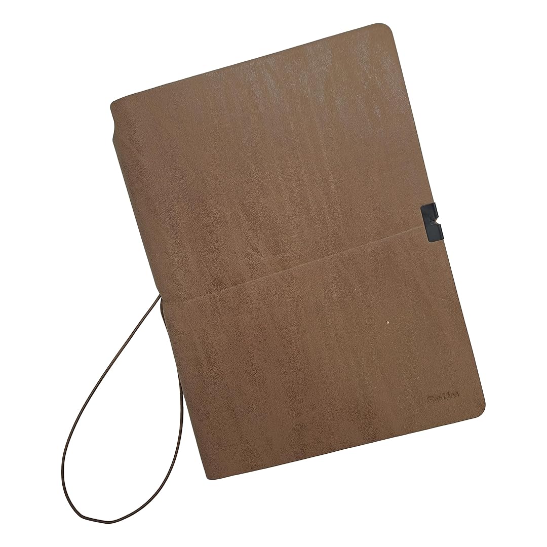 Scrikss | A5 Size | Premium Notebook | Mink Faux Leather Paperback Cover | Ruled Scrikss