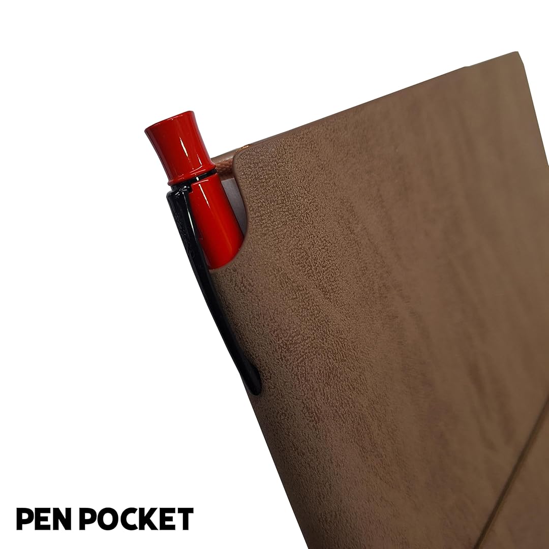 Scrikss | A5 Size | Premium Notebook | Mink Faux Leather Paperback Cover | Ruled Scrikss