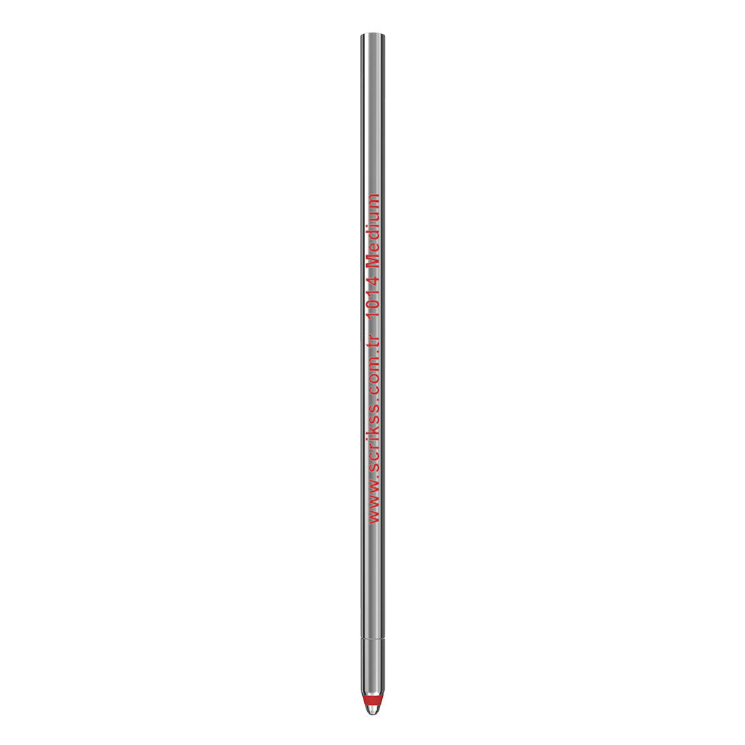 Scrikss | D1 | Ballpoint Pen | Medium Short Refill | Red Scrikss