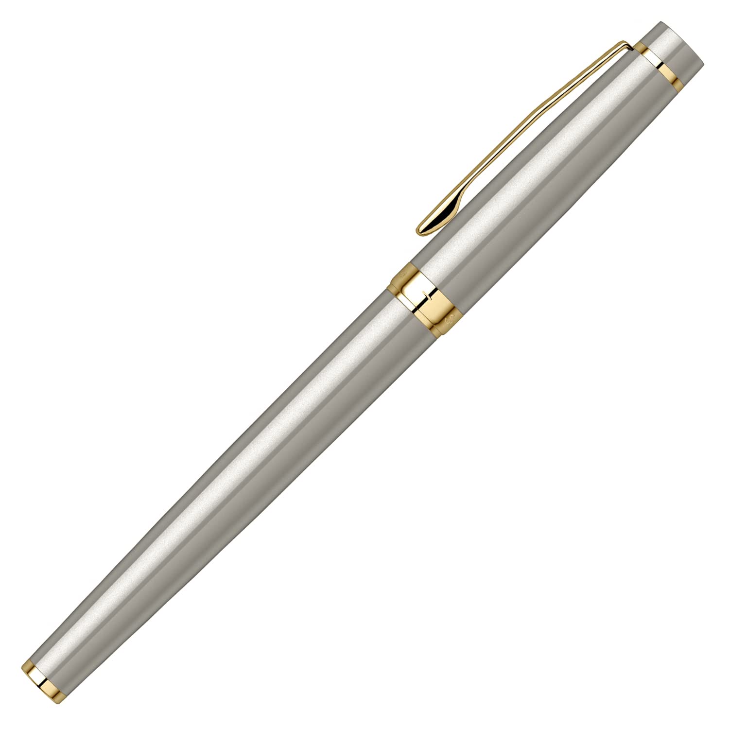 Scrikss | Honour 38 | Brass Body with Gold Plated | Fountain Pen | Grey Scrikss