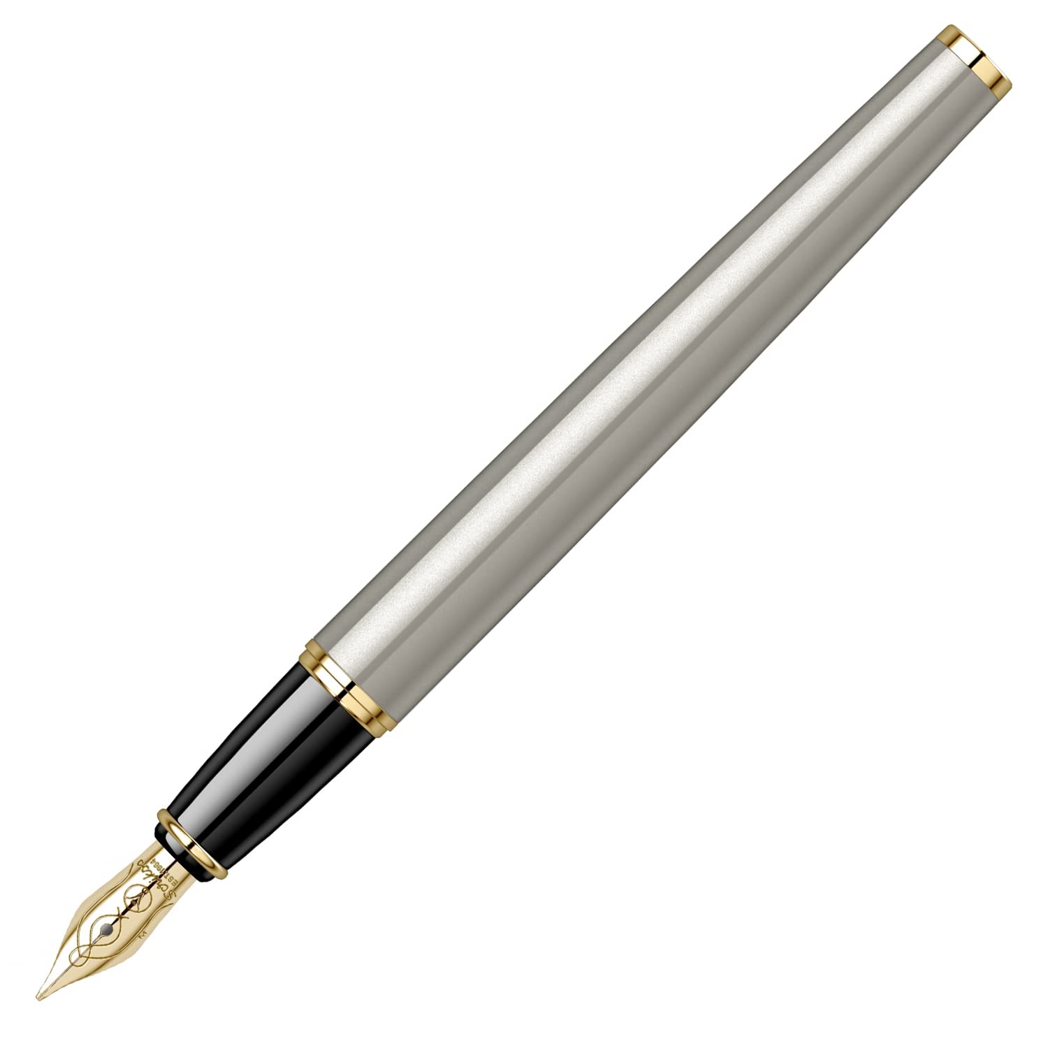 Scrikss | Honour 38 | Brass Body with Gold Plated | Fountain Pen | Grey Scrikss