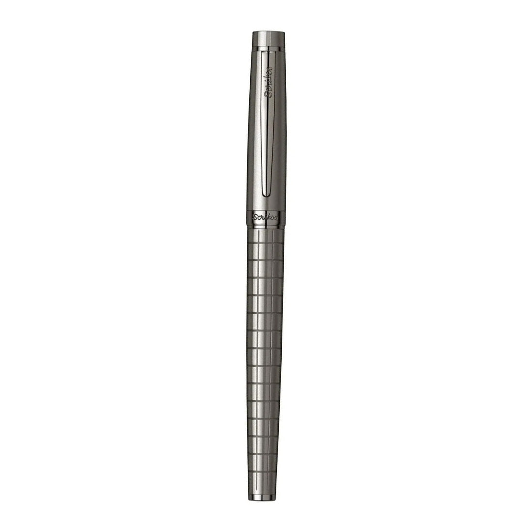 Scrikss | Honour 38 | Carbon Grey | Roller Pen | Chrome Plated Trims Scrikss