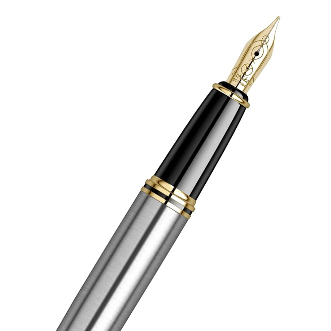 Scrikss | Knight 88 | Satin SS | Fountain Ink Pen | Medium Nib Scrikss
