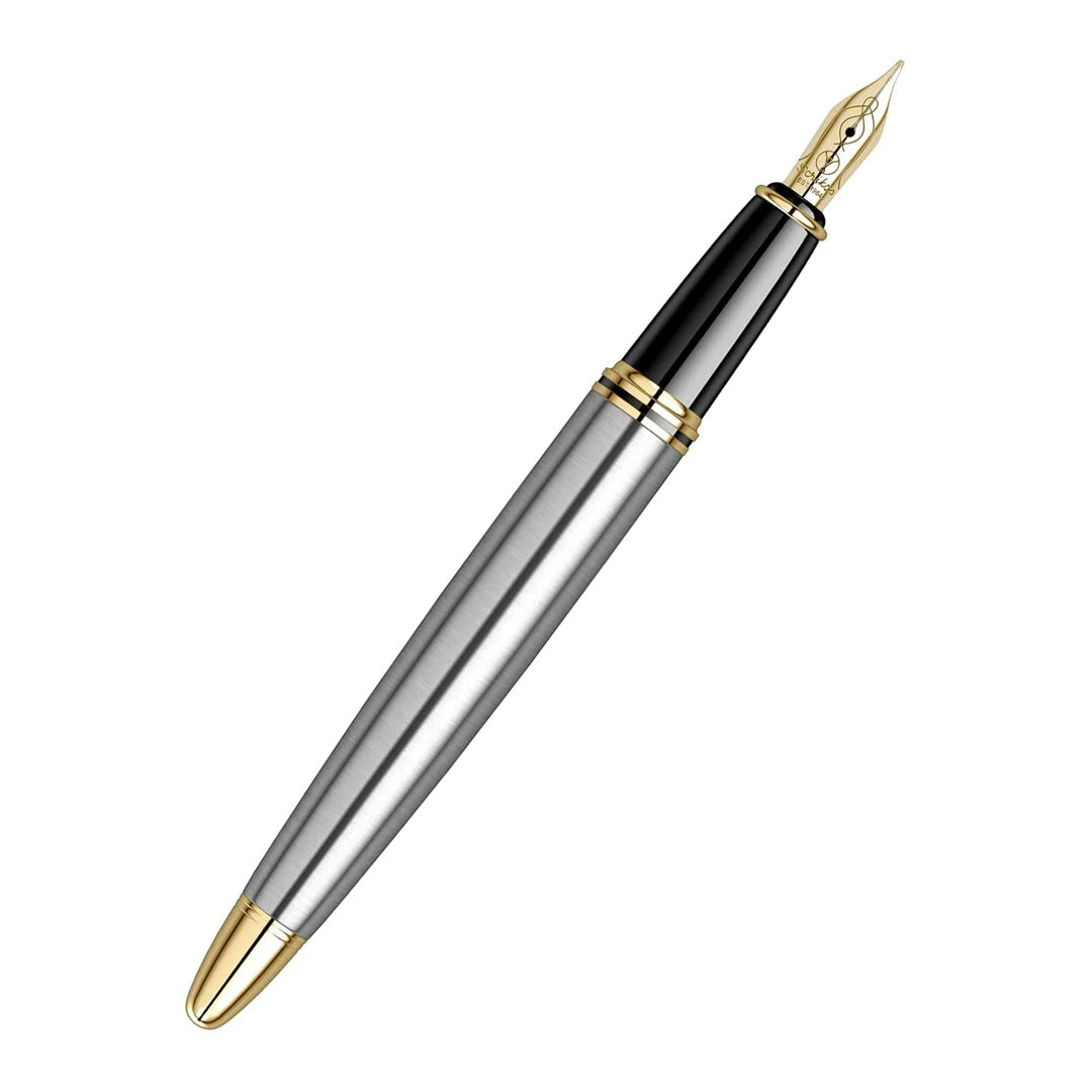 Scrikss | Knight 88 | Satin SS | Fountain Ink Pen | Medium Nib Scrikss