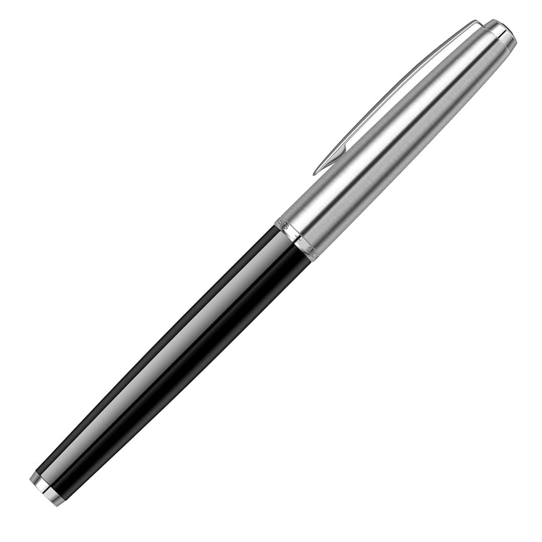 Scrikss | Metropolis | 800 Series | Roller Ball Pen | Brass Body | Chrome Plated Black Scrikss