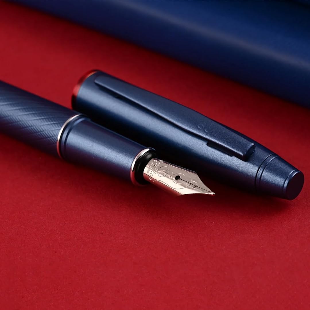 Scrikss | Noble 35 | Fountain Ink Pen | Medium Nib  | Blue Scrikss