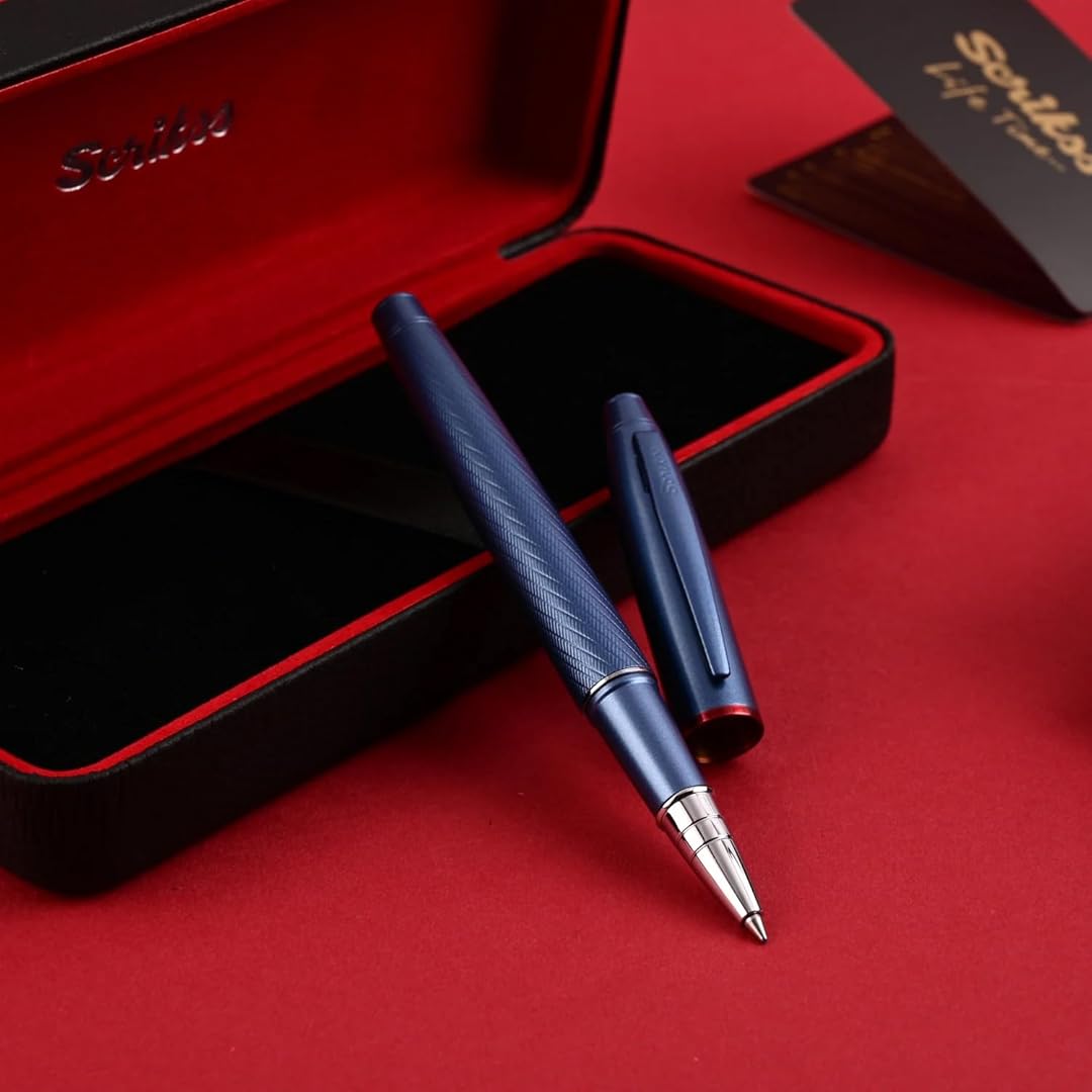 Scrikss |  Noble 35 | Roller Ball Point Pen | Blue Scrikss
