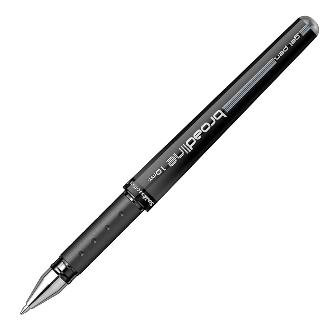 Scrikss | Office Broadline | 0.1mm | Gel Pen | Black | Pack Of 12 Scrikss