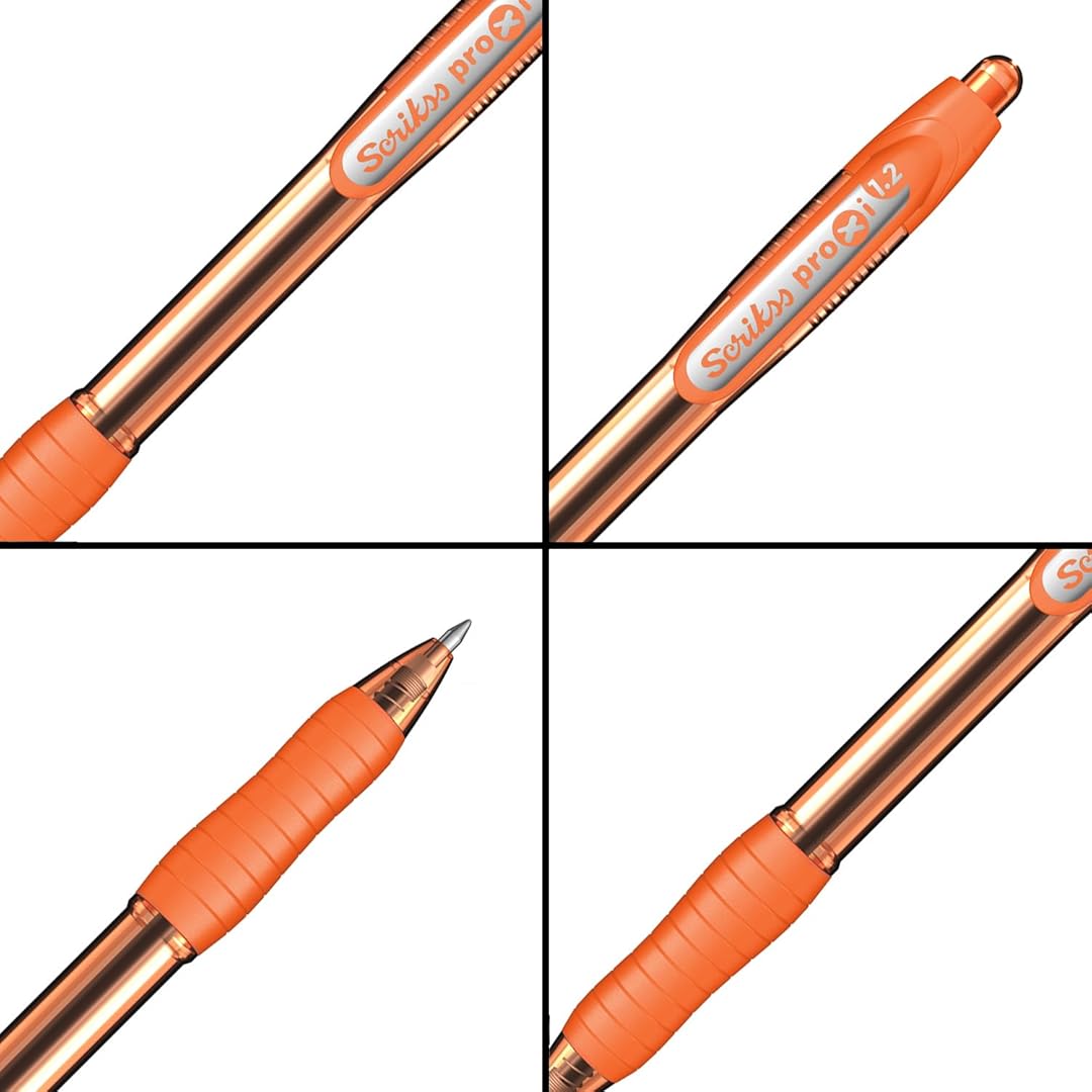 Scrikss | Proxi Series | Ball Point Pen | 12 Peach Orange Barrel Scrikss