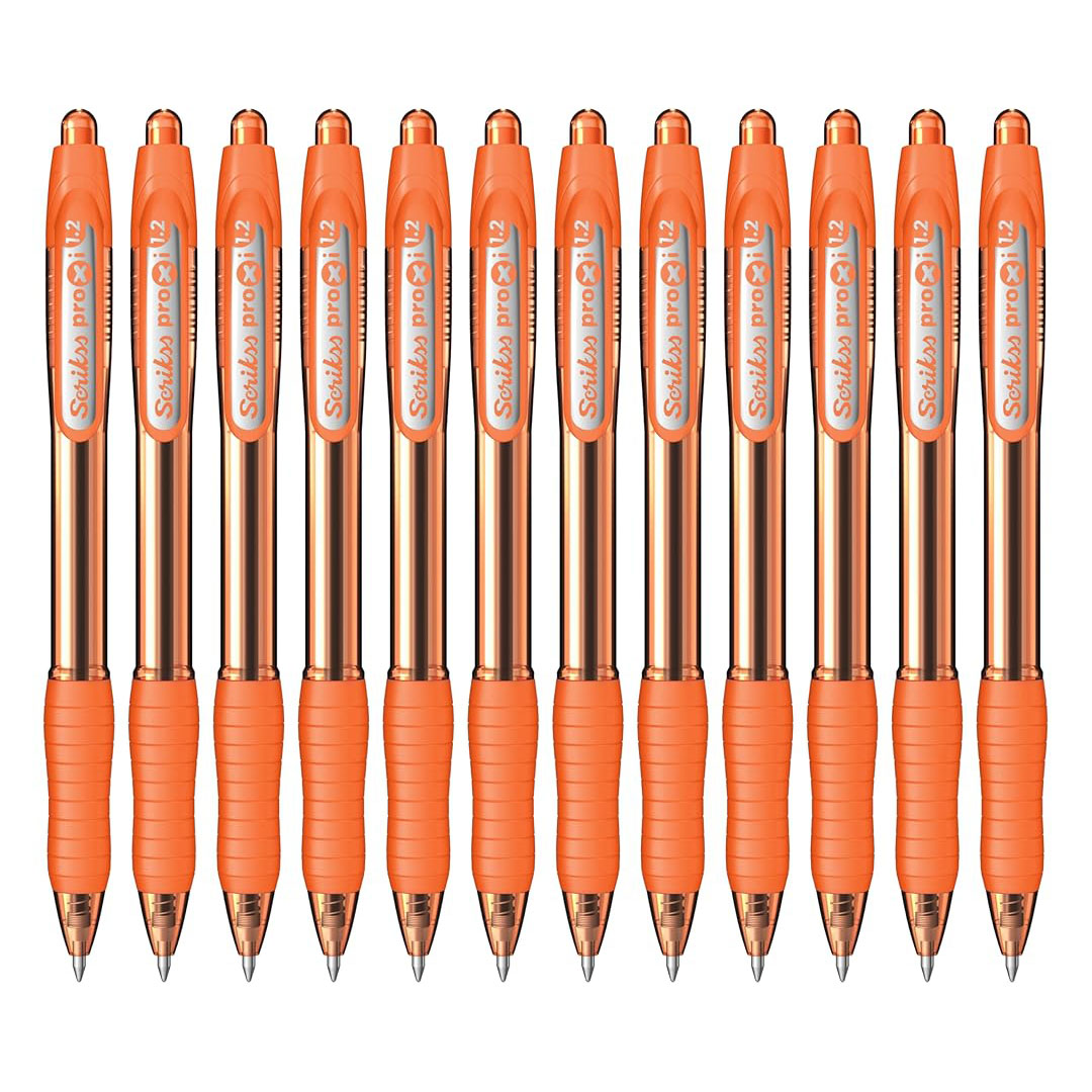 Scrikss | Proxi Series | Ball Point Pen | 12 Peach Orange Barrel Scrikss