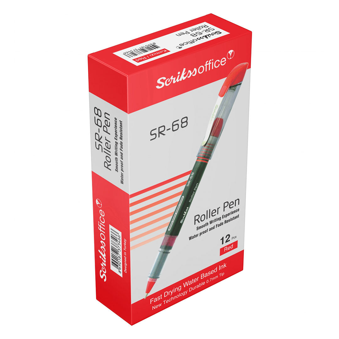 Scrikss | SR-68 | Rollerball Ink Pen 0.7mm | Red Scrikss