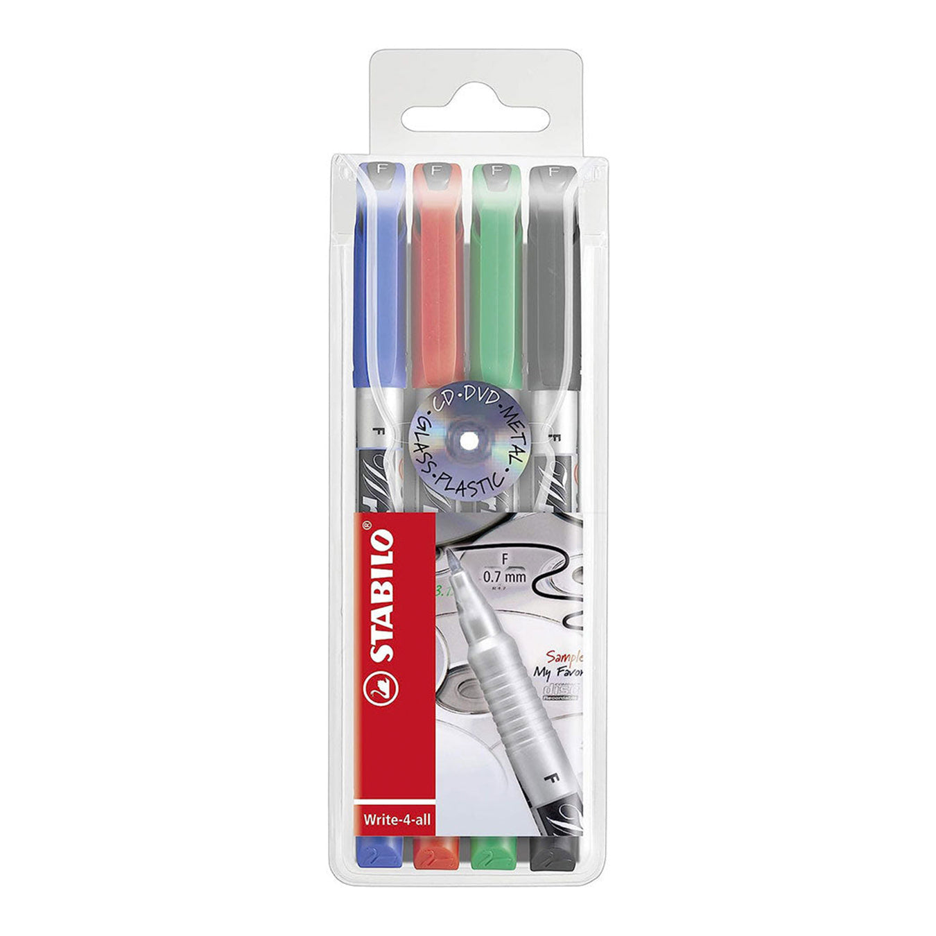 Stabilo | Write 4 All | 0.7mm Fine Tip | Pack Of 4 Stabilo